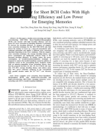 A Decoder For Short BCH Codes With High Decoding Efficiency and Low Power For Emerging Memories