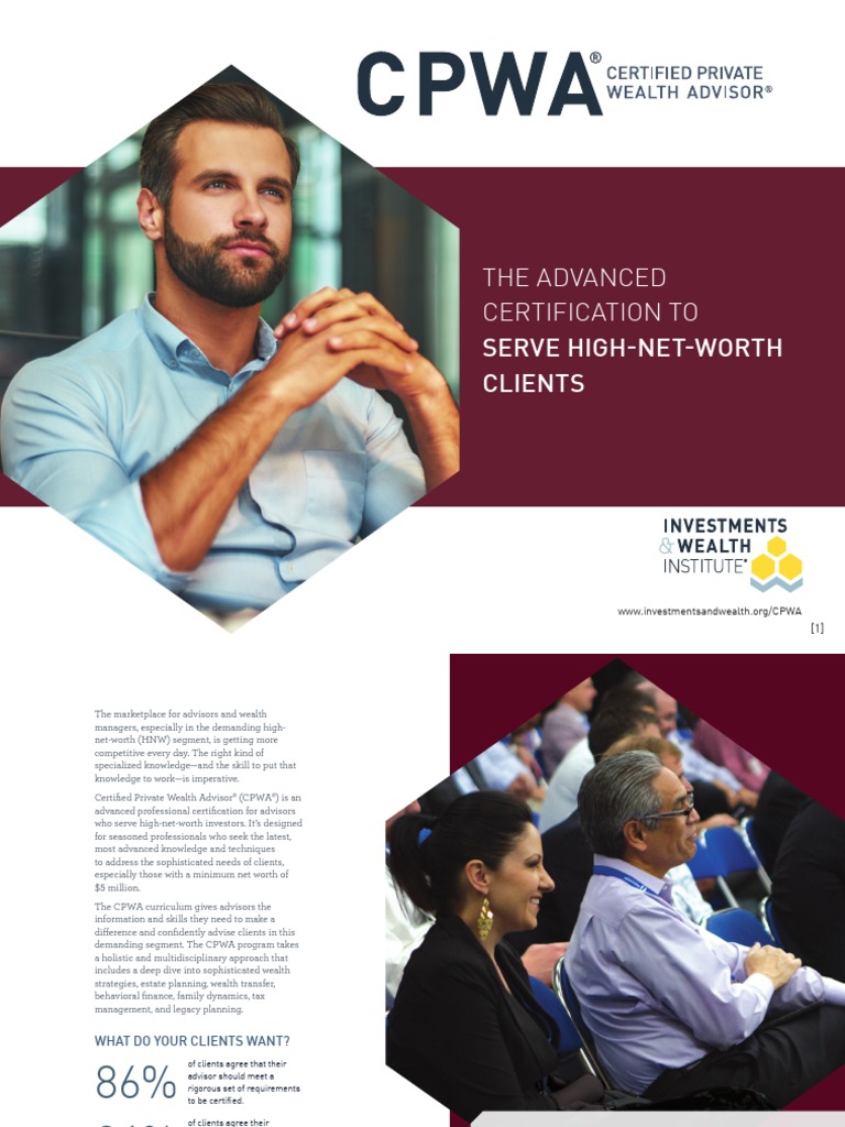 certified wealth management advisor