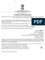 Certificate of Incorporation: WWW - Mca.gov - in