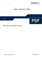 Examiners' Report January 2008: GCE Accounting (8011-9011)