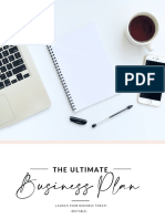 The Ultimate Business Plan Editable