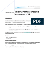 Dew Point and Wet Bulb Temperature
