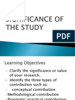 Significance of The Study