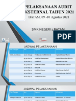 Pelaksanaan Audit Eksternal Tahun 2021