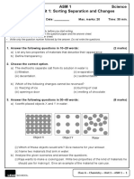 Class 6 Asm 1 Science Chemistry Unit 1: Sorting Separation and Changes