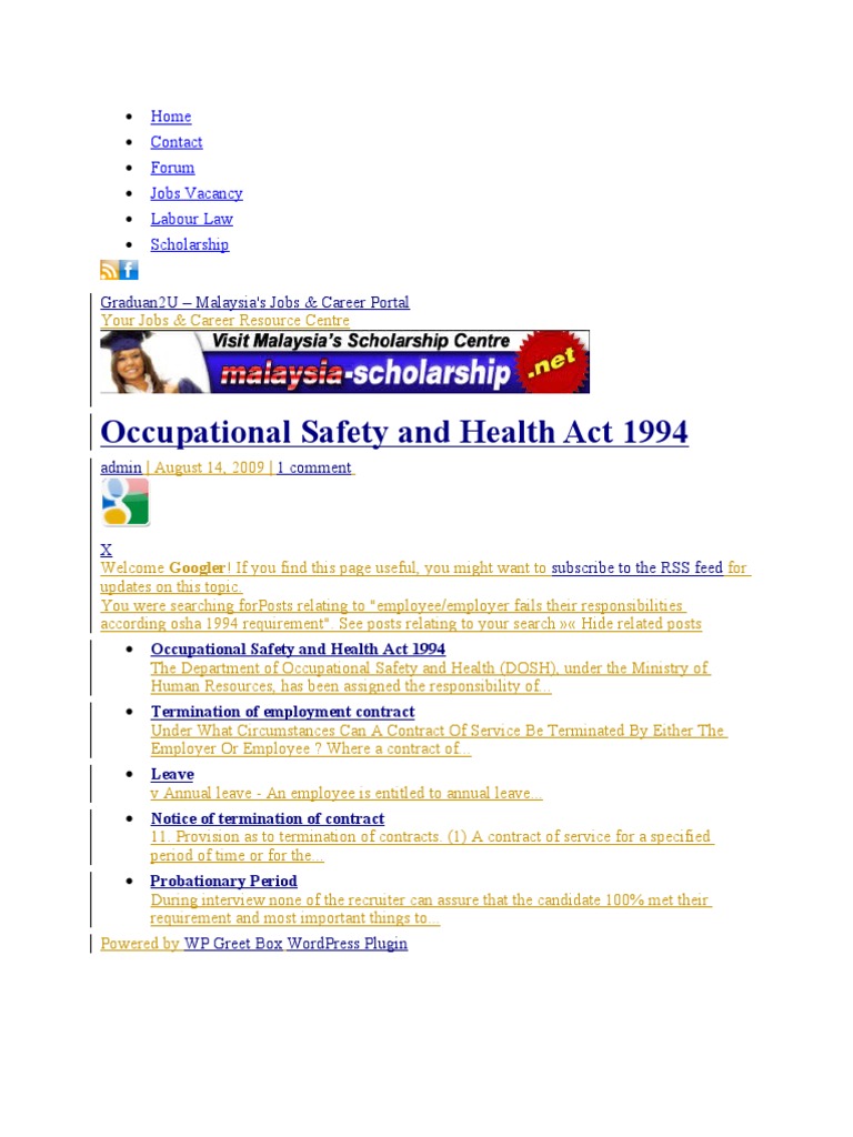 Osha | PDF | Occupational Safety And Health Administration ...