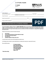 By The Applicant: Saw Swee Hock School of Public Health Transcript Request Form
