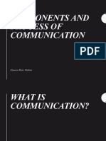 Components and Processes of Communication