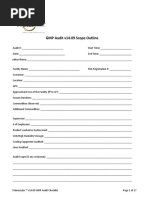 GMP Audit Checklist | PDF | Audit