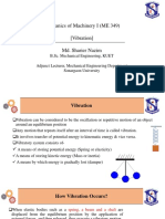 Mechanics of Machinery I (ME 349) (Vibration) Md. Sharier Nazim