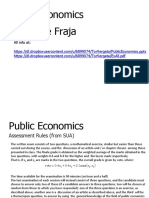 Public Economics Gianni de Fraja: All Info at