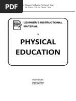 Physical Education: Learner'S Instructional Material