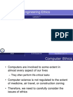 Engineering Ethics Lecture 7 Computer Ethics