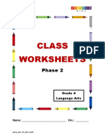 Class Worksheets: Phase 2