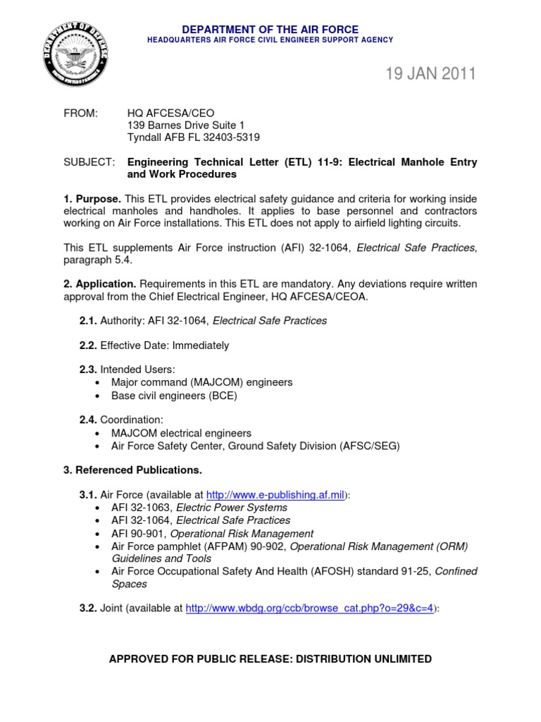 Department of The Air Force | PDF | Personal Protective Equipment ...