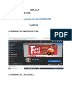 Task No. 1 Link of Facebook Page