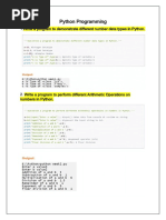 Python Progamming