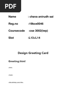 greeting card