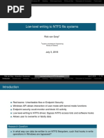 Low-Level Writing To NTFS File Systems: Rick Van Gorp