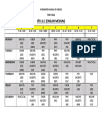 11C (Maths Group) Timetable