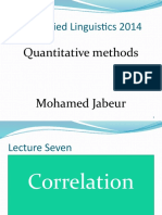 Lecture Seven Quantitative Methods 2014
