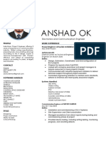 Anshad Ok: Electronics and Communication Engineer