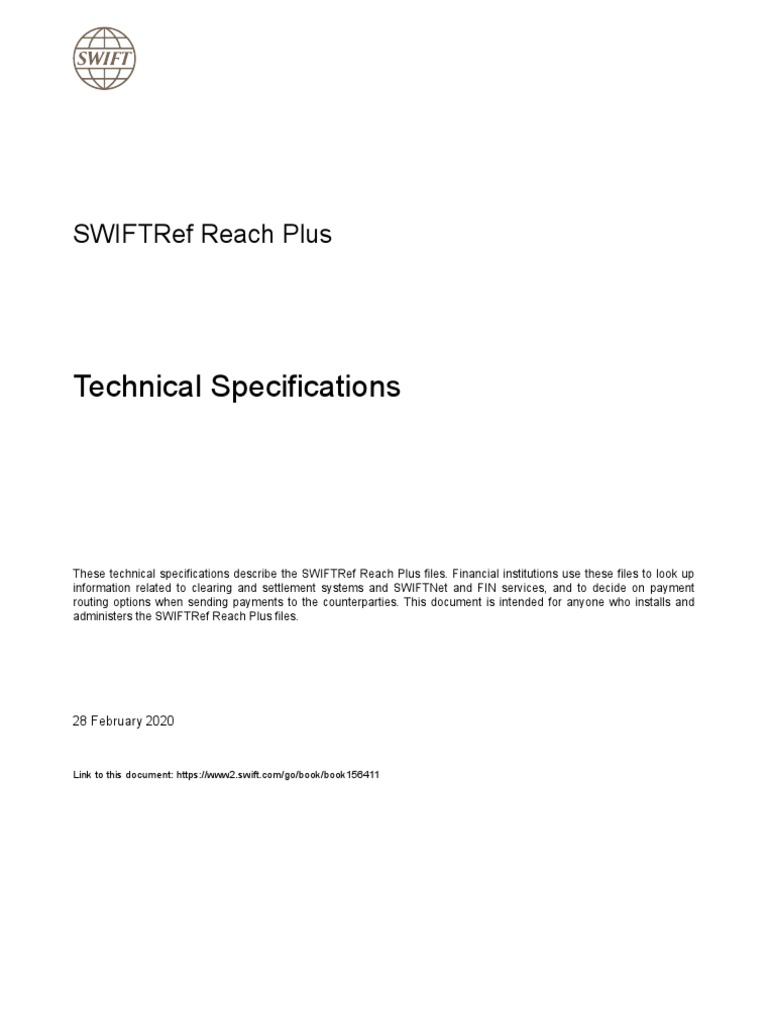 Technical specifications swiftref reach plus descargar gratis pdf