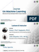 Topic 5 - Introduction To Machine Learning and Clustering - Slide