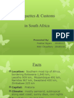 Etiquettes & Customs in South Africa: Presented by