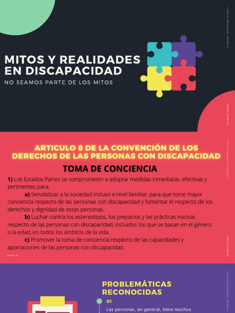 Mitos y Realidades de la Discapacidad | PDF | Invalidez