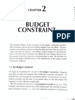 Hal Varian Chapter 2 Budget Constraint
