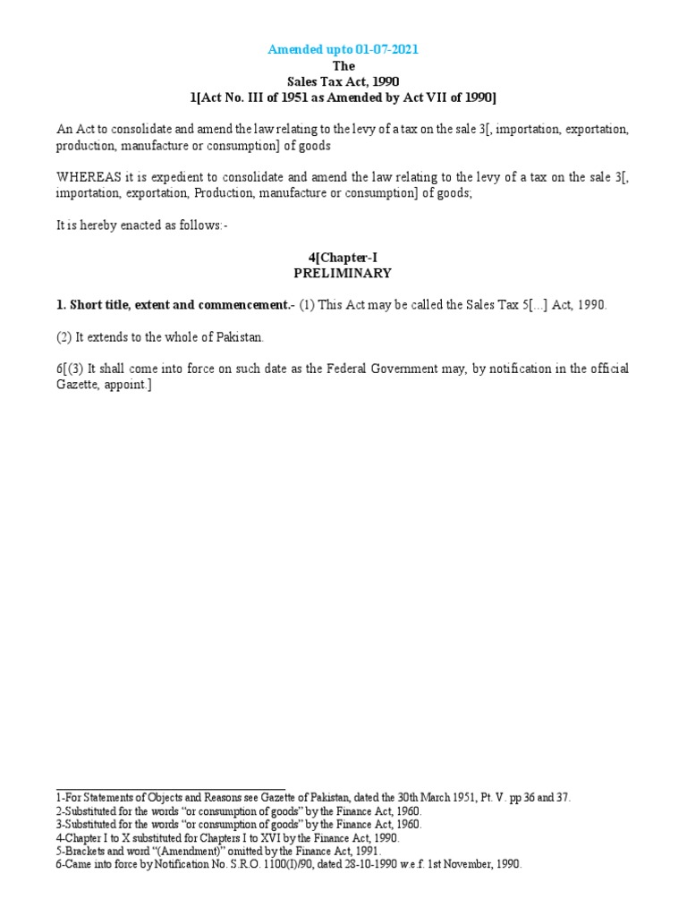 sales-tax-act-1990-amended-upto-01-07-2021-pdf-taxes-retail