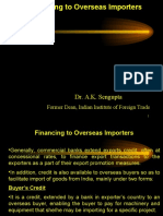 Financing To Overseas Importers