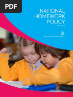 National Homework Policy: March 2018