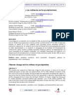 Cambio climático y precipitaciones