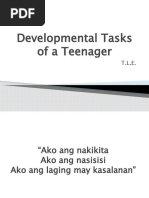 Developmental Tasks of A Teenager