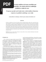 Potenciais Evocados Auditivos de Tronco Encefálico Por FREQUENCIA ESPECIFICA