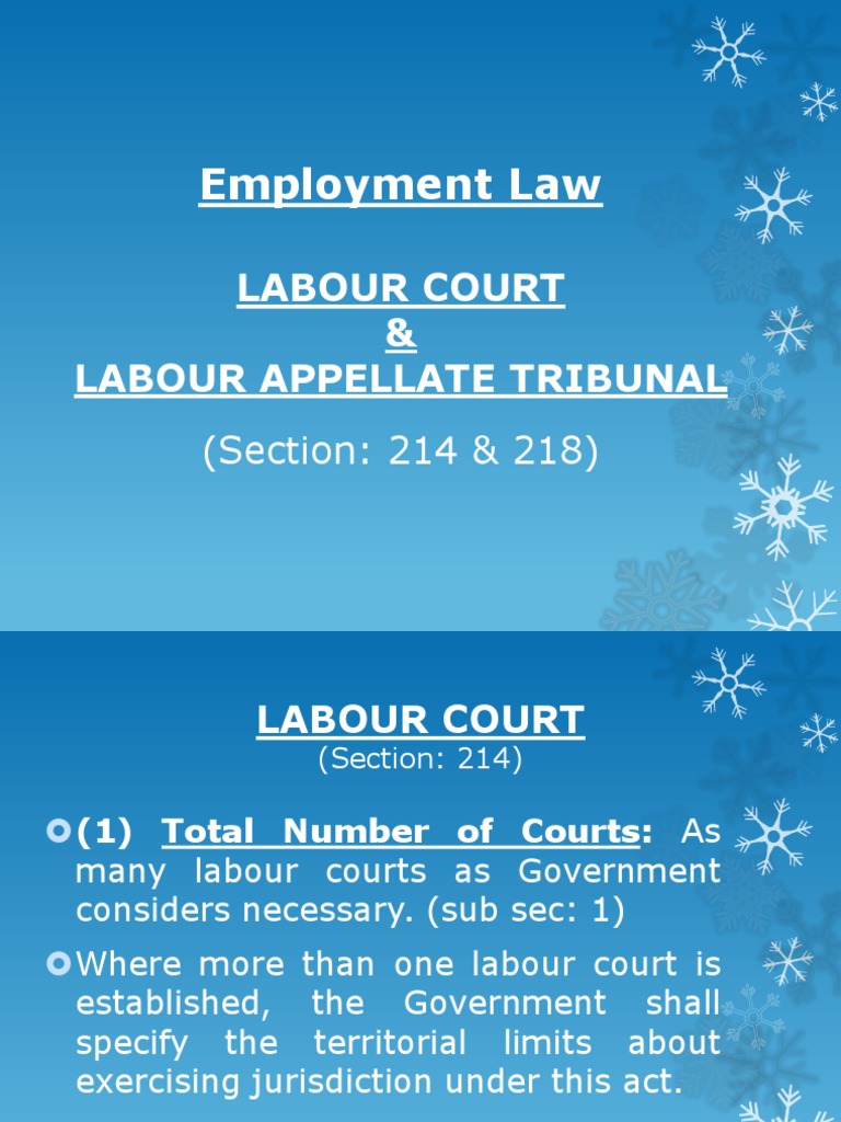 Labour Court, Appellate Tribunal PDF Tribunal Appeal
