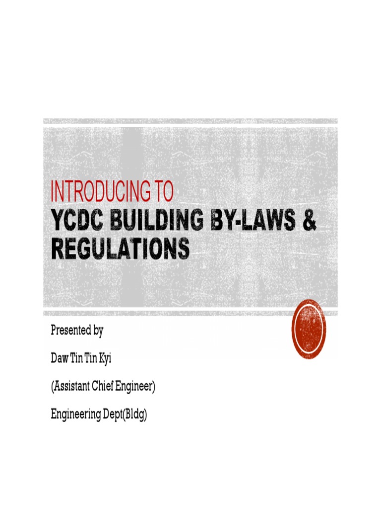 YCDC Law Yangon | PDF