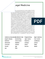 Legal Med Word Search