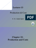 Production and Cost - Cotd.