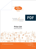 Price List for DIN Rail Mounted Terminal Blocks