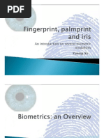 An Introduction On Several Biometric Modalities: Yuning Xu