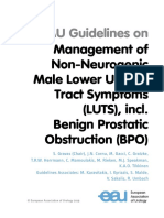 EAU Guidelines On The Management of Non Neurogenic Male LUTS 2019