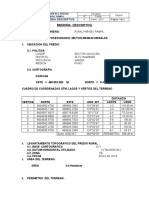 Memoria Descriptiva Tambo