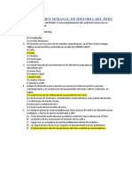 Noveno Examen Semanal de Historia Del Perú