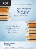 Recursos Lexicais e Signos Verbais e Não Verbais 3° Ano - 26-08-2021