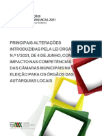 Principais Alterações Introduzidas Pela Lei Orgânica N.º 1-2021, de 4 de Julho