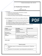 Subject: Manufacturing Technology-Ilab: A. Introduction