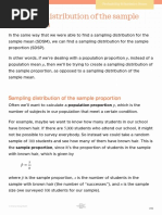 Sampling Distribution of The Sample Proportion